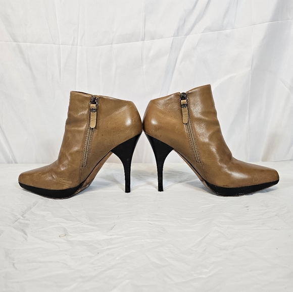 VIA SPIGA Tan Leather Bootie Sz 8 - Picture 3 of 8